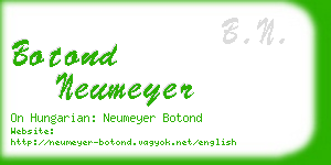 botond neumeyer business card
